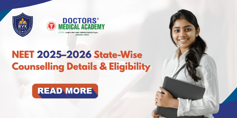 NEET 2025–2026 State-Wise Counselling Details & Eligibility