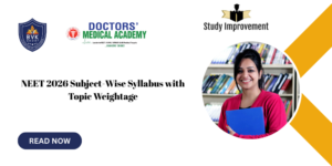 NEET 2026 Syllabus with Subject-Wise Weightage